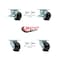 Service Caster 3.25 Inch Phenolic Caster Set with Roller Bearings 4 Swivel Lock 2 Brake SCC SCC-30CS3420-PHR-SLB-BSL-2-BSL-2 - alternate 3